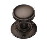 Heritage Brass Richmond Mortice Door Knobs, Matt Bronze  (sold in pairs)