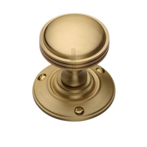 Heritage Brass Richmond Mortice Door Knobs, Satin Brass  (sold in pairs)