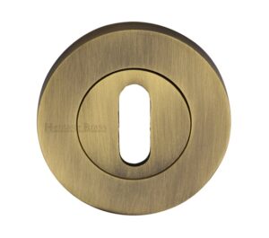 Heritage Brass Standard Key Escutcheon, Antique Brass