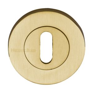 Heritage Brass Standard Key Escutcheon, Satin Brass