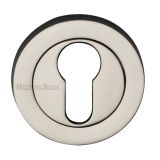 Heritage Brass Euro Profile Key Escutcheon, Polished Nickel