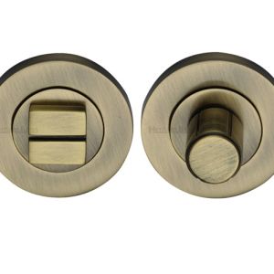 Heritage Brass Round Turn & Release (53mm Diameter), Antique Brass