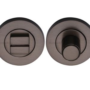 Heritage Brass Round Turn & Release (53mm Diameter), Matt Bronze