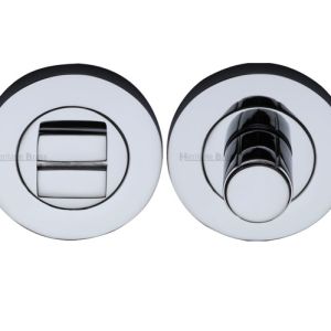Heritage Brass Round Turn & Release (53mm Diameter), Polished Chrome