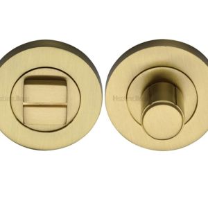 Heritage Brass Round Turn & Release (53mm Diameter), Satin Brass
