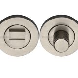 Heritage Brass Round Turn & Release (53mm Diameter), Satin Nickel