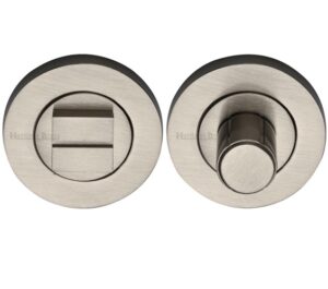 Heritage Brass Round Turn & Release (53mm Diameter), Satin Nickel -