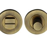 Heritage Brass Round Knurled Turn & Release (53mm Diameter), Antique Brass