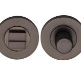 Heritage Brass Round Knurled Turn & Release (53mm Diameter), Matt Bronze