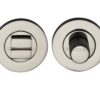 Heritage Brass Round Knurled Turn & Release (53mm Diameter), Polished Nickel -