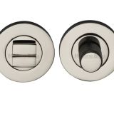Heritage Brass Round Knurled Turn & Release (53mm Diameter), Polished Nickel