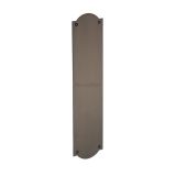 Heritage Brass Shaped Fingerplate (305mm x 77mm), Matt Bronze Finish