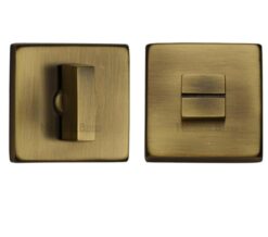 Heritage Brass Square 54mm x 54mm Turn & Release, Antique Brass
