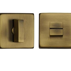 Heritage Brass Square 54mm x 54mm Turn & Release, Antique Brass