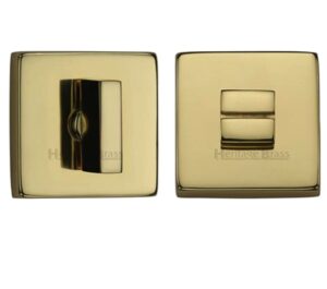 Heritage Brass Square 54mm x 54mm Turn & Release, Polished Brass