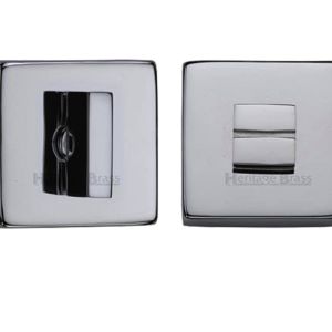 Heritage Brass Square 54mm x 54mm Turn & Release, Polished Chrome