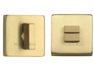 Heritage Brass Square 54mm x 54mm Turn & Release, Satin Brass