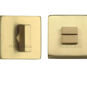 Heritage Brass Square 54mm x 54mm Turn & Release, Satin Brass
