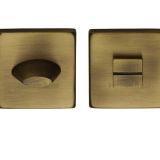 Heritage Brass Square 54mm x 54mm Turn & Release, Antique Brass