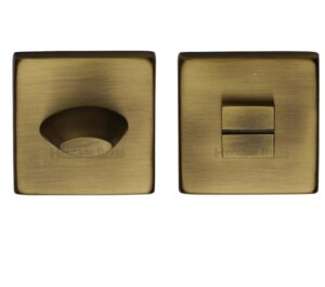 Heritage Brass Square 54mm x 54mm Turn & Release, Antique Brass -