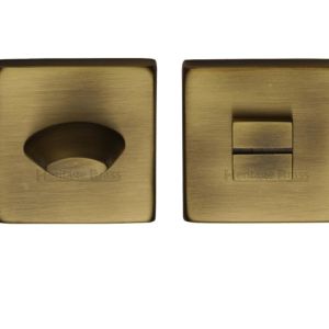 Heritage Brass Square 54mm x 54mm Turn & Release, Antique Brass