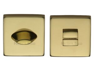 Heritage Brass Square 54mm x 54mm Turn & Release, Polished Brass -