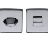 Heritage Brass Square 54mm x 54mm Turn & Release, Polished Chrome