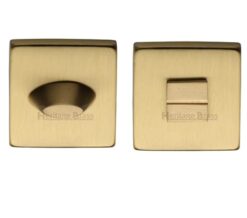 Heritage Brass Square 54mm x 54mm Turn & Release, Satin Brass