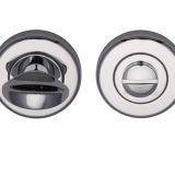 Heritage Brass Round 53mm Diameter Turn & Release, Polished Chrome Finish