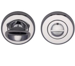 Heritage Brass Round 53mm Diameter Turn & Release, Polished Chrome Finish