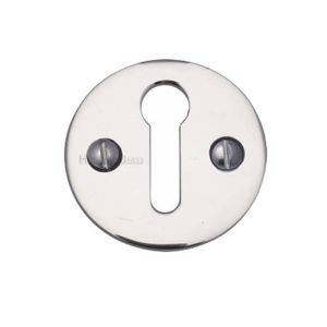 Heritage Brass Standard Key Escutcheon, Polished Chrome
