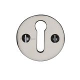 Heritage Brass Standard Key Escutcheon, Polished Nickel