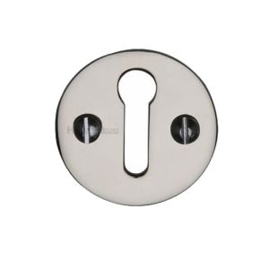 Heritage Brass Standard Key Escutcheon, Polished Nickel