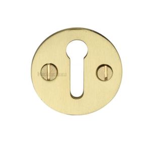 Heritage Brass Standard Key Escutcheon, Satin Brass