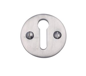 Heritage Brass Standard Key Escutcheon, Satin Chrome