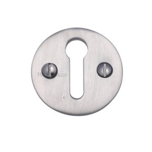 Heritage Brass Standard Key Escutcheon, Satin Chrome