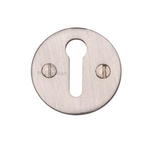 Heritage Brass Standard Key Escutcheon, Satin Nickel