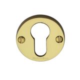 Heritage Brass Euro Profile Key Escutcheon, Polished Brass