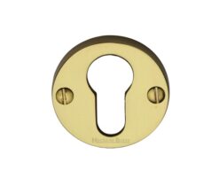 Heritage Brass Euro Profile Key Escutcheon, Polished Brass -