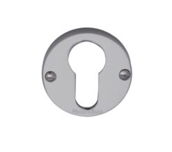 Heritage Brass Euro Profile Key Escutcheon, Satin Chrome -