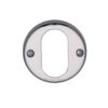 Heritage Brass Oval Profile Key Escutcheon, Polished Chrome -