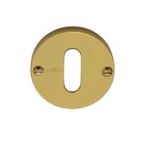 Heritage Brass Standard Key Escutcheon, Polished Brass