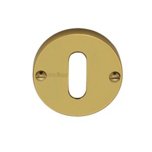 Heritage Brass Standard Key Escutcheon, Polished Brass