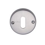 Heritage Brass Standard Key Escutcheon, Satin Chrome -