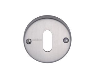 Heritage Brass Standard Key Escutcheon, Satin Chrome -