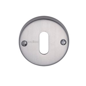 Heritage Brass Standard Key Escutcheon, Satin Chrome