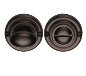 Heritage Brass Round 45mm Diameter Turn & Release, Matt Bronze -