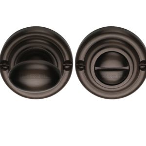 Heritage Brass Round 45mm Diameter Turn & Release, Matt Bronze