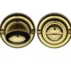 Heritage Brass Round 45mm Diameter Turn & Release, Polished Brass -