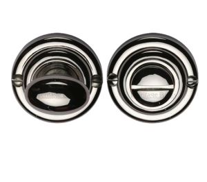 Heritage Brass Round 45mm Diameter Turn & Release, Polished Nickel